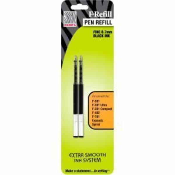 Zebra Pen Zebra Refill for G-301 Ultra, F-402 and F-701 Pens - Black Ink  - 2 Pack 85512
